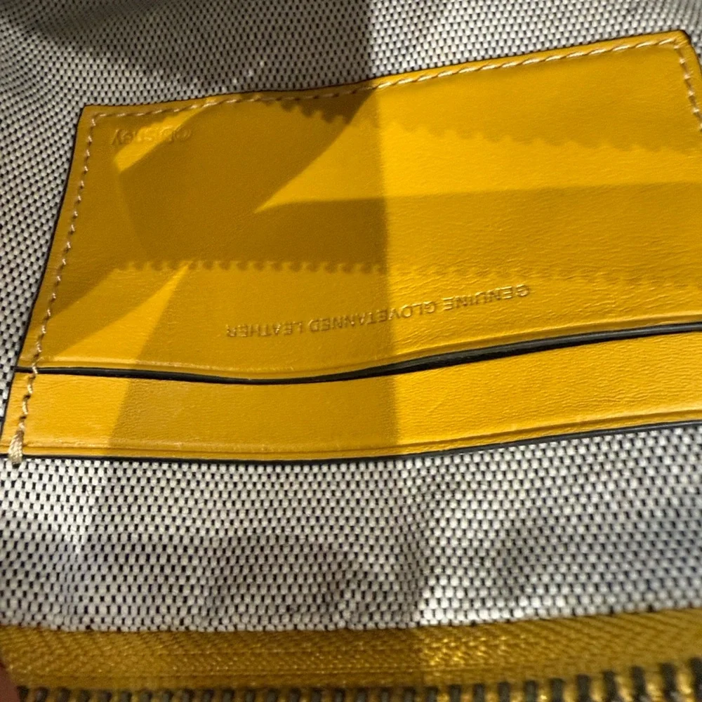 Collectors Coach Mickey Yellow Leather Crossbody Bag